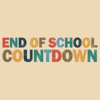 End Of School Countdown Summer Vibe Drawstring Bag