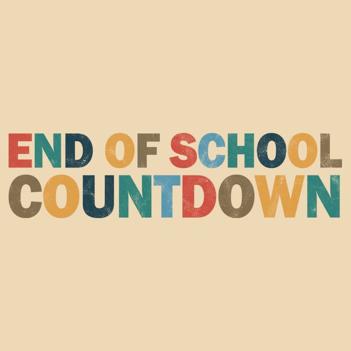 End Of School Countdown Summer Vibe Drawstring Bag