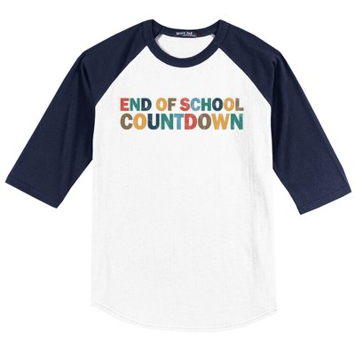 End Of School Countdown Summer Vibe Baseball Sleeve Shirt