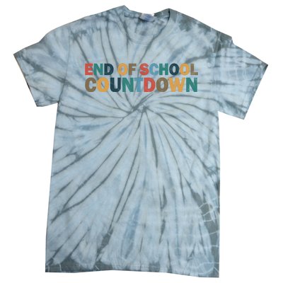 End Of School Countdown Summer Vibe Tie-Dye T-Shirt