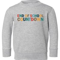 End Of School Countdown Summer Vibe Toddler Sweatshirt
