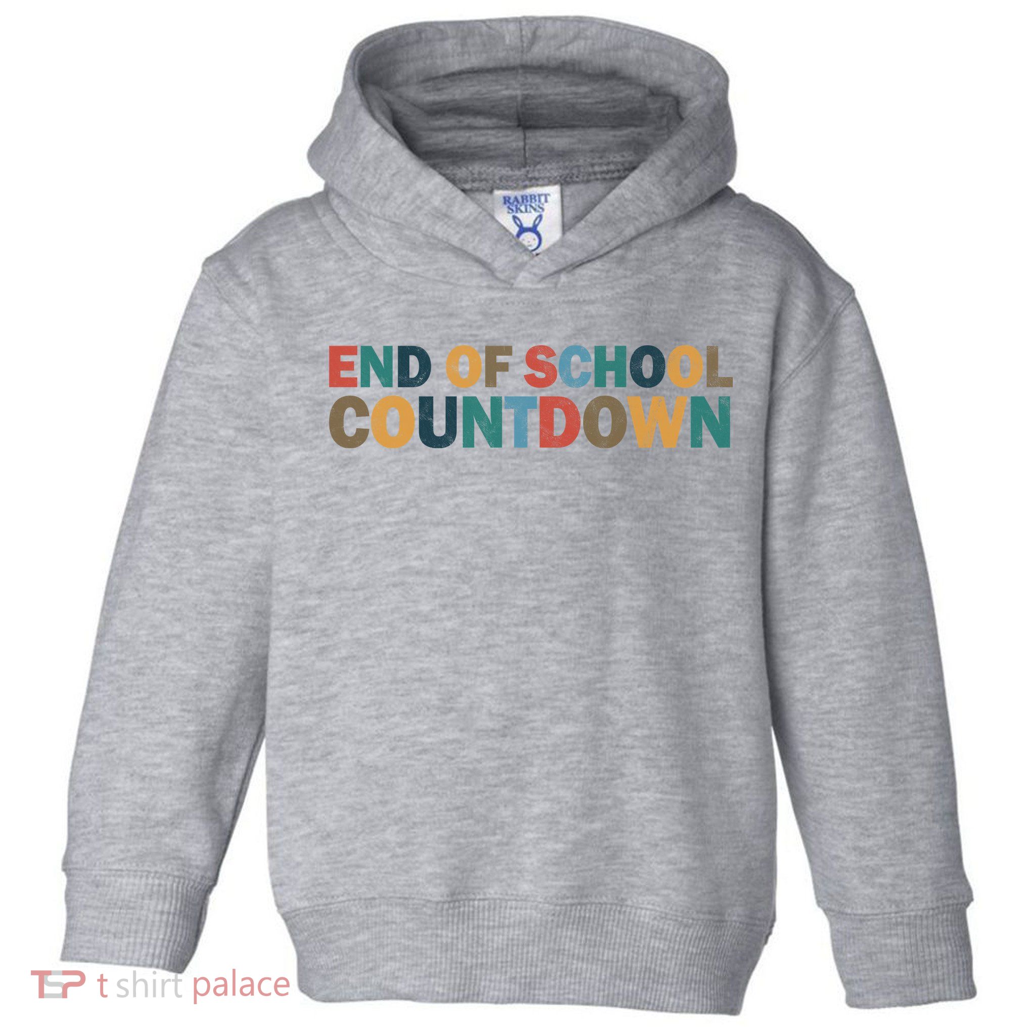 End Of School Countdown Summer Vibe Toddler Hoodie