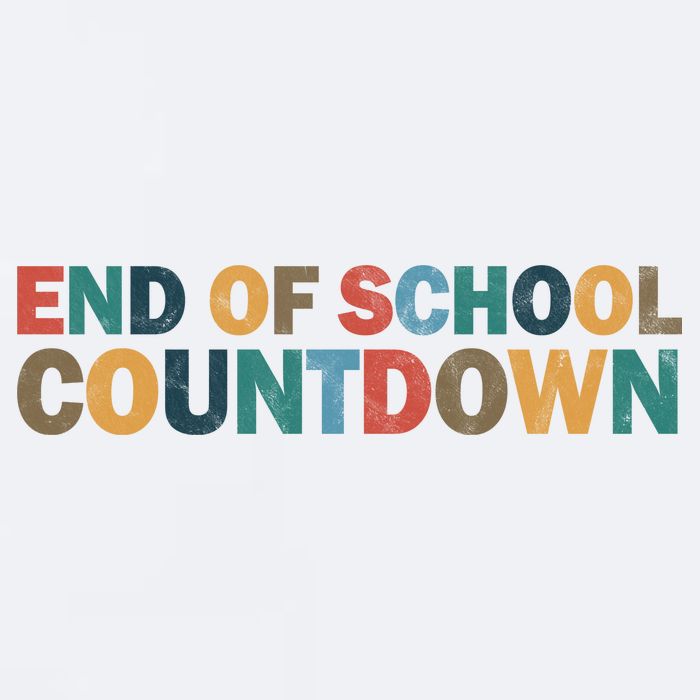 End Of School Countdown Summer Vibe Sueded Cloud Jersey T-Shirt
