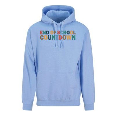 End Of School Countdown Summer Vibe Unisex Surf Hoodie