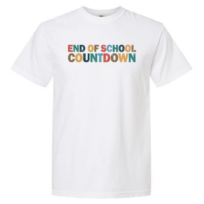 End Of School Countdown Summer Vibe Garment-Dyed Heavyweight T-Shirt