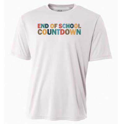 End Of School Countdown Summer Vibe Cooling Performance Crew T-Shirt