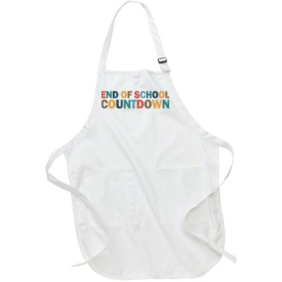 End Of School Countdown Summer Vibe Full-Length Apron With Pockets