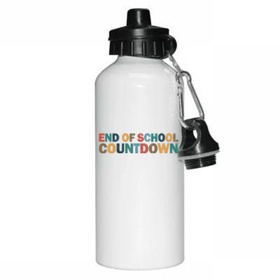 End Of School Countdown Summer Vibe Aluminum Water Bottle 