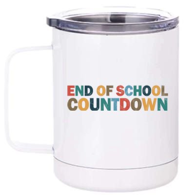 End Of School Countdown Summer Vibe 12 oz Stainless Steel Tumbler Cup