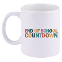 End Of School Countdown Summer Vibe 11oz C Handle Ceramic Mug