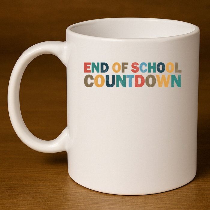 End Of School Countdown Summer Vibe 11oz C Handle Ceramic Mug