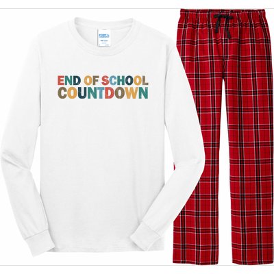 End Of School Countdown Summer Vibe Long Sleeve Pajama Set