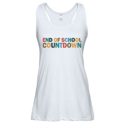 End Of School Countdown Summer Vibe Ladies Essential Flowy Tank