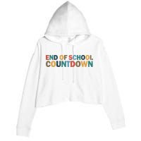 End Of School Countdown Summer Vibe Crop Fleece Hoodie