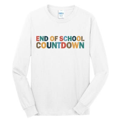 End Of School Countdown Summer Vibe Tall Long Sleeve T-Shirt