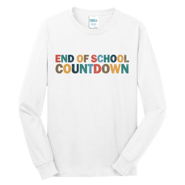 End Of School Countdown Summer Vibe Tall Long Sleeve T-Shirt