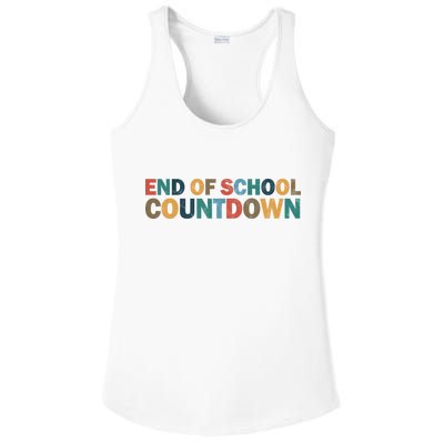 End Of School Countdown Summer Vibe Ladies PosiCharge Competitor Racerback Tank
