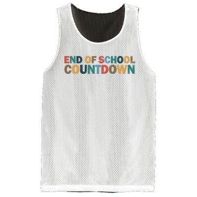 End Of School Countdown Summer Vibe Mesh Reversible Basketball Jersey Tank