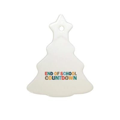 End Of School Countdown Summer Vibe Ceramic Tree Ornament