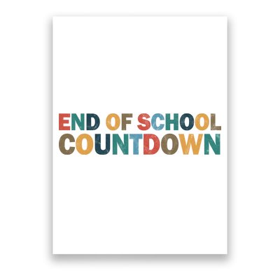 End Of School Countdown Summer Vibe Poster