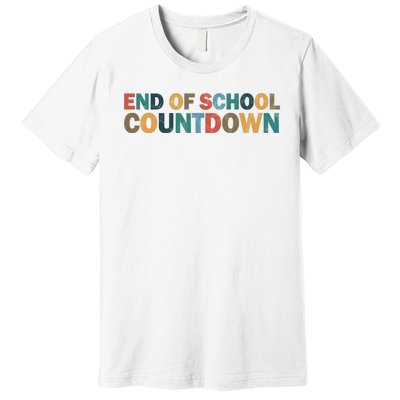 End Of School Countdown Summer Vibe Premium T-Shirt