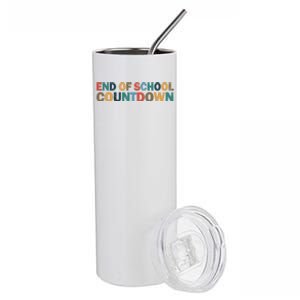 End Of School Countdown Summer Vibe Stainless Steel Tumbler