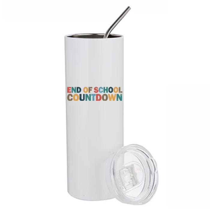 End Of School Countdown Summer Vibe Stainless Steel Tumbler