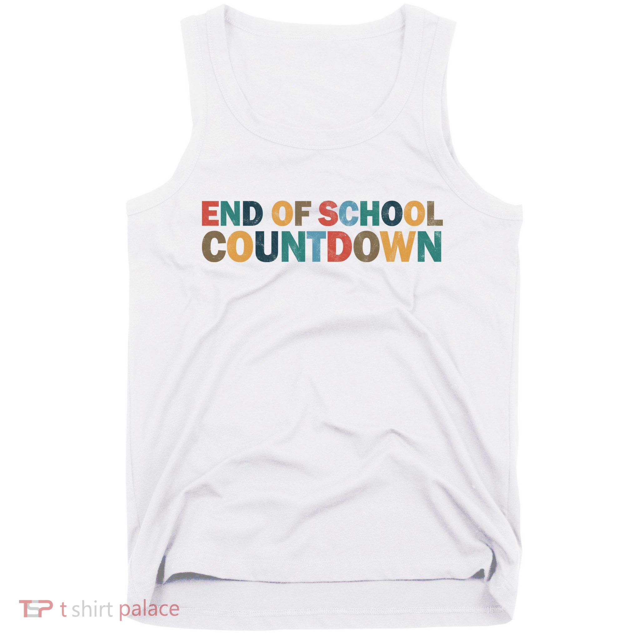 End Of School Countdown Summer Vibe Tank Top