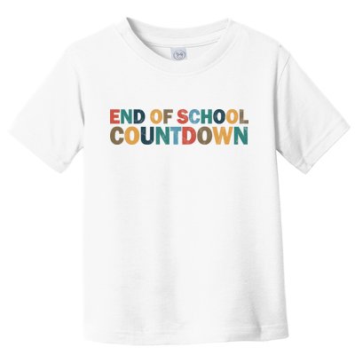 End Of School Countdown Summer Vibe Toddler T-Shirt