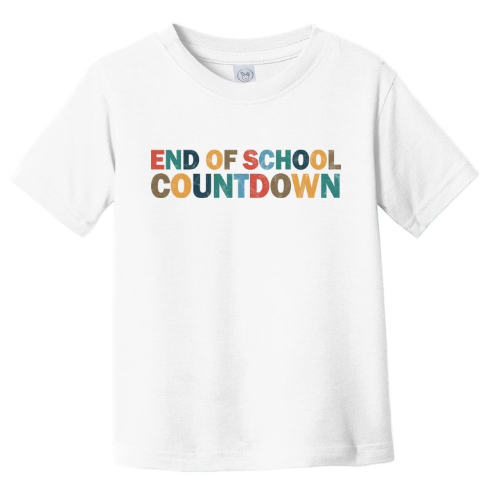 End Of School Countdown Summer Vibe Toddler T-Shirt