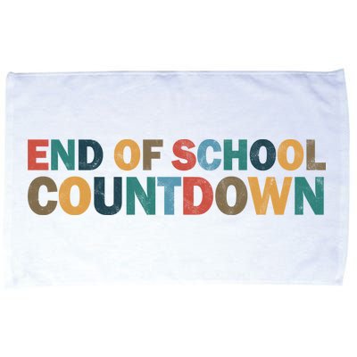 End Of School Countdown Summer Vibe Microfiber Hand Towel