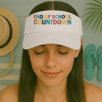 End Of School Countdown Summer Vibe Visor