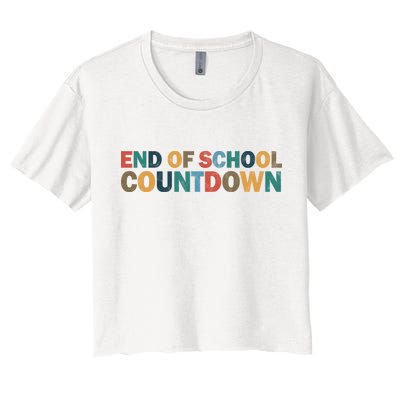 End Of School Countdown Summer Vibe Crop Top
