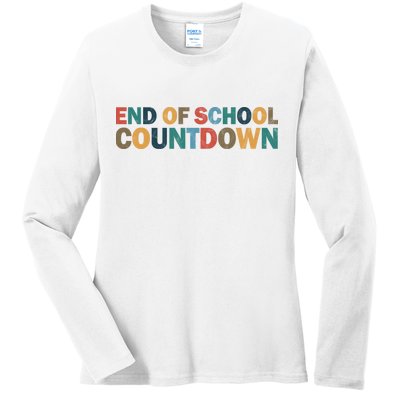 End Of School Countdown Summer Vibe Ladies Long Sleeve Shirt