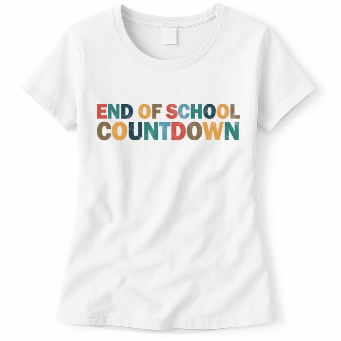 End Of School Countdown Summer Vibe Womens T-Shirt