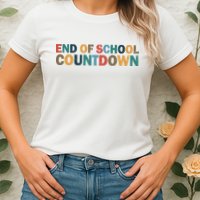 End Of School Countdown Summer Vibe Womens T-Shirt