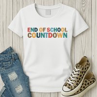 End Of School Countdown Summer Vibe Womens T-Shirt