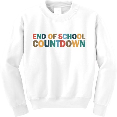 End Of School Countdown Summer Vibe Kids Sweatshirt