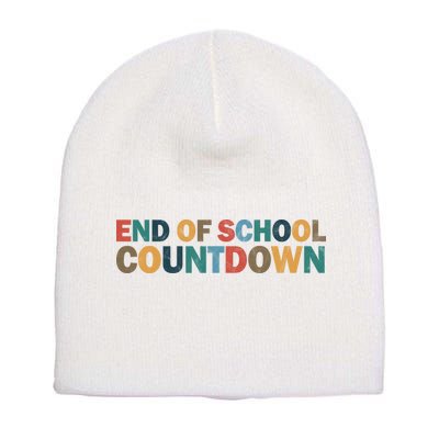 End Of School Countdown Summer Vibe Short Acrylic Beanie