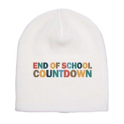 End Of School Countdown Summer Vibe Short Acrylic Beanie