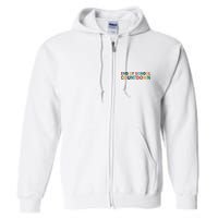 End Of School Countdown Summer Vibe Full Zip Hoodie