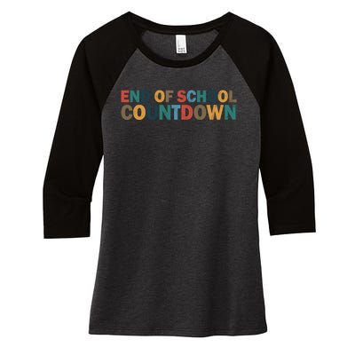 End Of School Countdown Summer Vibe Women's Tri-Blend 3/4-Sleeve Raglan Shirt