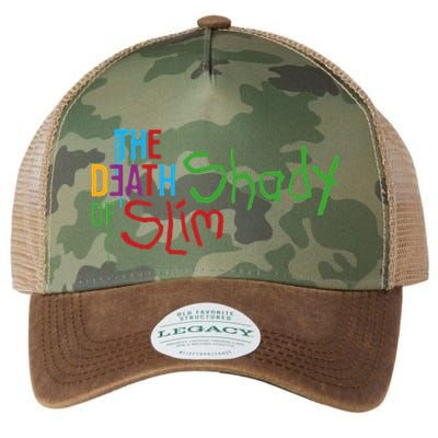 Em Of Slim Retro Colorful Death Shady Legacy Tie Dye Trucker Hat
