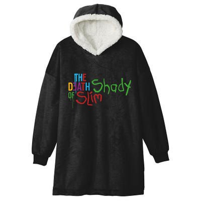 Em Of Slim Retro Colorful Death Shady Hooded Wearable Blanket