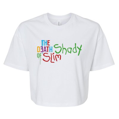 Em Of Slim Retro Colorful Death Shady Bella+Canvas Jersey Crop Tee