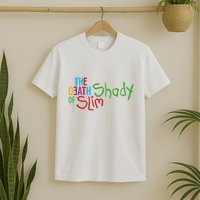 Em Of Slim Retro Colorful Death Shady T-Shirt
