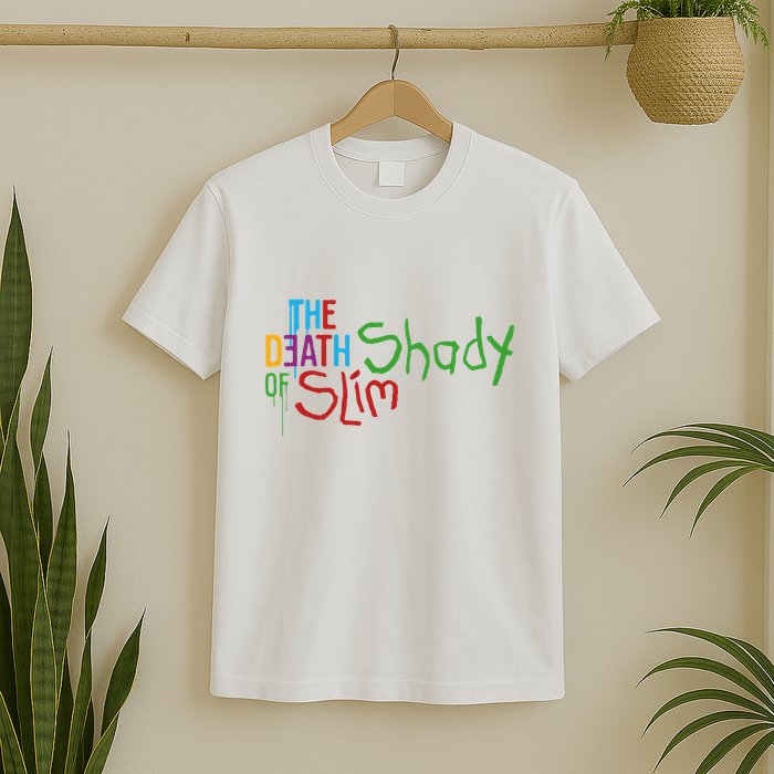 Em Of Slim Retro Colorful Death Shady T-Shirt