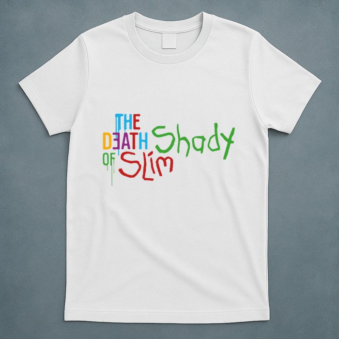 Em Of Slim Retro Colorful Death Shady T-Shirt