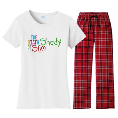 Em Of Slim Retro Colorful Death Shady Women's Flannel Pajama Set