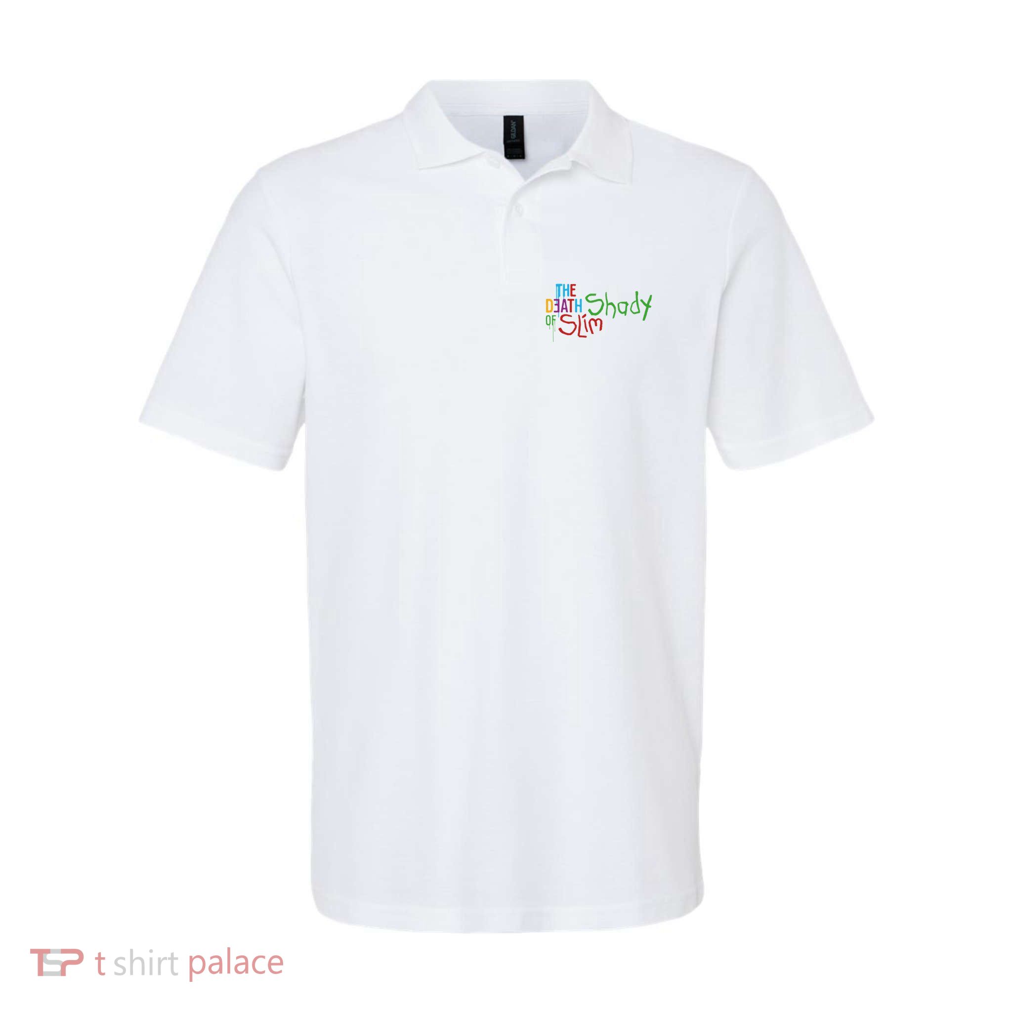 Em Of Slim Retro Colorful Death Shady Polo